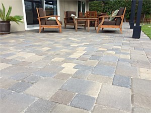 Interlocking paver patio installed in Anaheim, CA