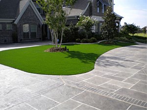Residential artificial grass installation in Irvine, CA